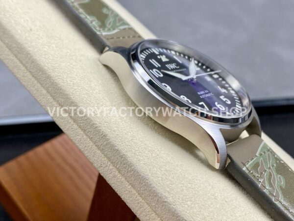 M+ Factory IWC Pilot Mark XX IW328201 40mm Steel Brown Leather Strap Arabic Numerals Black Dial (4) M+ Factory IWC Pilot Mark XX IW328201 40mm Steel Brown Leather Strap Arabic Numerals Black Dial