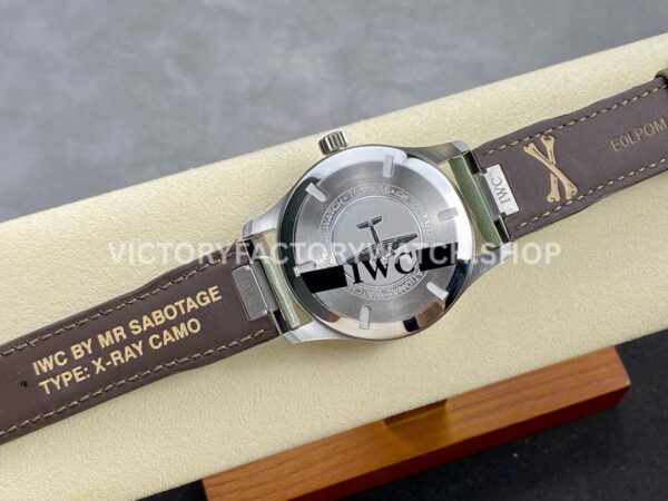 M+ Factory IWC Pilot Mark XX IW328201 40mm Steel Brown Leather Strap Arabic Numerals Black Dial (8) M+ Factory IWC Pilot Mark XX IW328201 40mm Steel Brown Leather Strap Arabic Numerals Black Dial