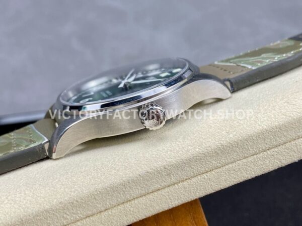 M+ Factory IWC Pilot Mark XX IW328205 40mm Steel Brown Leather Strap Arabic Numerals Green Dial (7) M+ Factory IWC Pilot Mark XX IW328205 40mm Steel Brown Leather Strap Arabic Numerals Green Dial
