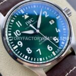 M+ Factory IWC Pilot Mark XX IW328205 40mm Steel Leather Strap Arabic Numerals Green Dial (1) M+ Factory IWC Pilot Mark XX IW328205 40mm Steel Leather Strap Arabic Numerals Green Dial