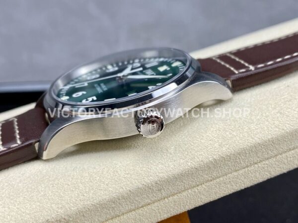 M+ Factory IWC Pilot Mark XX IW328205 40mm Steel Leather Strap Arabic Numerals Green Dial (4) M+ Factory IWC Pilot Mark XX IW328205 40mm Steel Leather Strap Arabic Numerals Green Dial