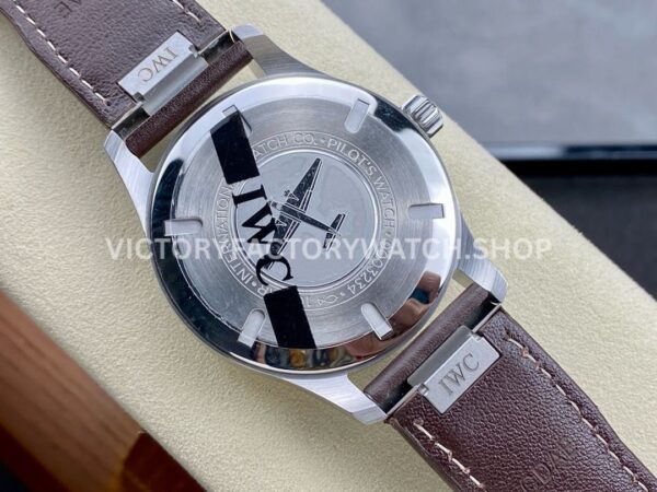 M+ Factory IWC Pilot Mark XX IW328205 40mm Steel Leather Strap Arabic Numerals Green Dial (6) M+ Factory IWC Pilot Mark XX IW328205 40mm Steel Leather Strap Arabic Numerals Green Dial
