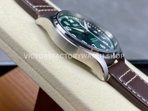 M+ Factory IWC Pilot Mark XX IW328205 40mm Steel Leather Strap Arabic Numerals Green Dial (9) M+ Factory IWC Pilot Mark XX IW328205 40mm Steel Leather Strap Arabic Numerals Green Dial