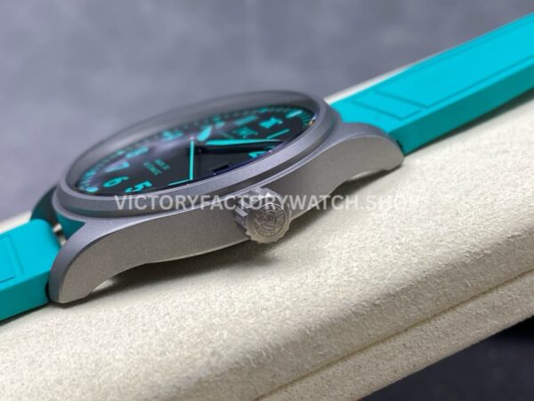 M+ Factory IWC Pilot Mark XX Mercedes-AMG Petronas IW328210 40mm Titanium Blue Rubber Strap Blue Arabic Numerals Black Dial (8) M+ Factory IWC Pilot Mark XX Mercedes-AMG Petronas IW328210 40mm Titanium Blue Rubber Strap Blue Arabic Numerals Black Dial