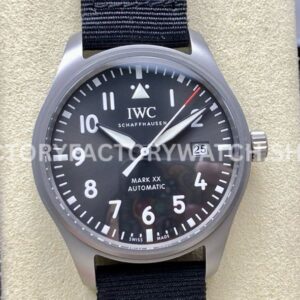 M+ Factory IWC Pilot Mark XX Patrouille Suisse IW328209 40mm Titanium Self-Detachable Strap Grey Dial (1) M+ Factory IWC Pilot Mark XX IW328209 Patrouille Suisse Grey Dial