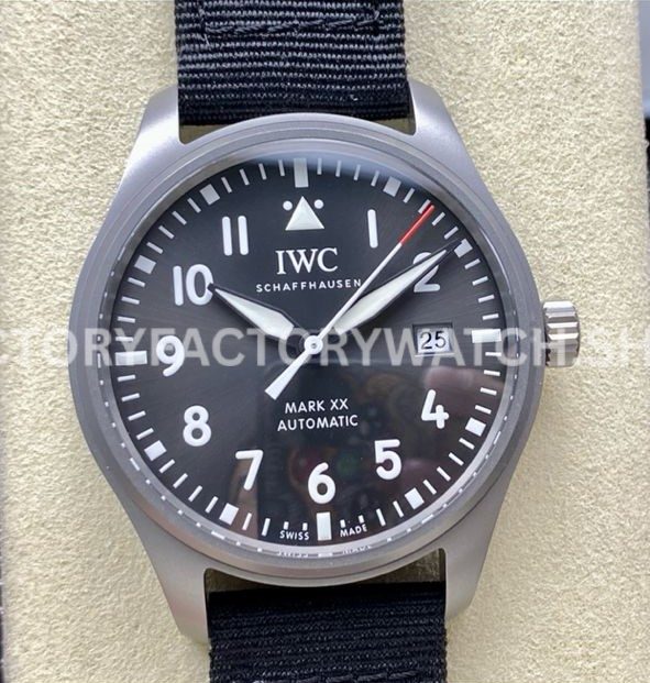 M+ Factory IWC Pilot Mark XX Patrouille Suisse IW328209 40mm Titanium Self-Detachable Strap Grey Dial (1) M+ Factory IWC Pilot Mark XX IW328209 Patrouille Suisse Grey Dial
