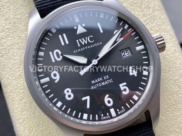 M+ Factory IWC Pilot Mark XX Patrouille Suisse IW328209 40mm Titanium Self-Detachable Strap Grey Dial (8) M+ Factory IWC Pilot Mark XX Patrouille Suisse IW328209 40mm Titanium Self-Detachable Strap Grey Dial