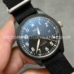 M+ Factory IWC Pilot Top Gun IW326901 41mm Ceramic Textile Strap Arabic Numerals Black Dial (6) M+ Factory IWC Big Pilot Top Gun IW329801 43mm Ceramic Textile Strap Arabic Numerals Black Dial