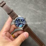 MKS Factory IWC Pilot Mark XVIII IW327010 40mm Steel Brown Leather Strap Arabic Numerals Blue Dial (8) MKS Factory IWC Pilot Mark XVIII IW327010 40mm Steel Brown Leather Strap Arabic Numerals Blue Dial