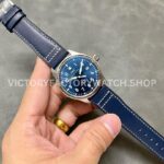 MKS Factory IWC Pilot Mark XX IW328203 40mm Steel Leather Strap Arabic Numerals Blue Dial (3) MKS Factory IWC Pilot Mark XX IW328203 40mm Steel Leather Strap Arabic Numerals Blue Dial