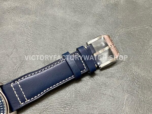 MKS Factory IWC Pilot Mark XX IW328203 40mm Steel Leather Strap Arabic Numerals Blue Dial (4) MKS Factory IWC Pilot Mark XX IW328203 40mm Steel Leather Strap Arabic Numerals Blue Dial