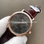 MKS Factory IWC Portofino IW356511 40mm Rose Gold Leather Strap Roman Numerals Grey Dial (4) MKS Factory IWC Portofino IW356511 40mm Rose Gold Leather Strap Roman Numerals Grey Dial