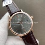 MKS Factory IWC Portofino IW356511 40mm Rose Gold Leather Strap Roman Numerals Grey Dial (5) MKS Factory IWC Portofino IW356511 40mm Rose Gold Leather Strap Roman Numerals Grey Dial