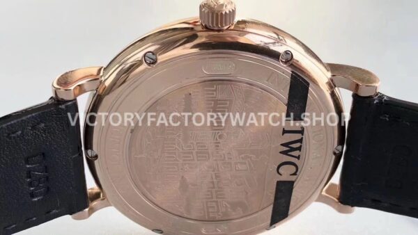 MKS Factory IWC Portofino IW356511 40mm Rose Gold Leather Strap Roman Numerals Grey Dial (8) MKS Factory IWC Portofino IW356511 40mm Rose Gold Leather Strap Roman Numerals Grey Dial