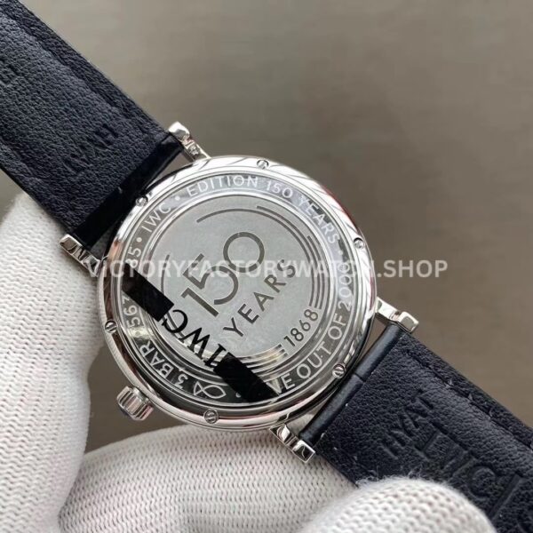MKS Factory IWC Portofino IW356523 40mm Steel Leather Strap Roman Numerals Blue Dial (1) MKS Factory IWC Portofino IW356523 40mm Steel Leather Strap Roman Numerals Blue Dial