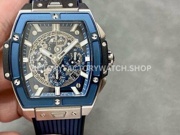 MS Factory Hublot Spirit of Big Bang 642.NL.7170.RX 42mm Titanium Blue Rubber Strap Blue Titanium Bezel Skelet ( MS Factory Hublot Spirit of Big Bang 642.NL.7170.RX 42mm replica watch