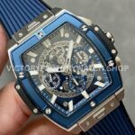MS Factory Hublot Spirit of Big Bang 642.NL.7170.RX 42mm Titanium Blue Rubber Strap Blue Titanium Bezel Skelet ( (7) MS Factory Hublot Spirit of Big Bang 642.NL.7170.RX 42mm Titanium Blue Rubber Strap Blue Titanium Bezel Skeletonized Dial