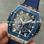 MS Factory Hublot Spirit of Big Bang 642.NL.7170.RX 42mm Titanium Blue Rubber Strap Blue Titanium Bezel Skelet ( (8) MS Factory Hublot Spirit of Big Bang 642.NL.7170.RX 42mm Titanium Blue Rubber Strap Blue Titanium Bezel Skeletonized Dial
