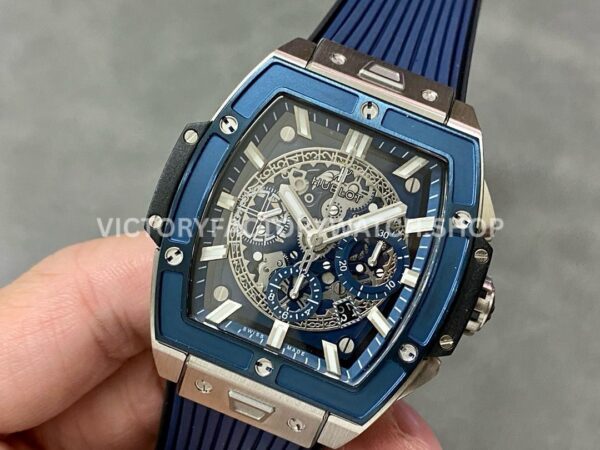 MS Factory Hublot Spirit of Big Bang 642.NL.7170.RX 42mm Titanium Blue Rubber Strap Blue Titanium Bezel Skelet ( (8) MS Factory Hublot Spirit of Big Bang 642.NL.7170.RX 42mm Titanium Blue Rubber Strap Blue Titanium Bezel Skeletonized Dial