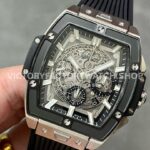 MS Factory Hublot Spirit of Big Bang 642.NM.0170.RX 42mm Titanium Rubber Strap Ceramic Bezel Skeletonized Dial (1) MS Factory Hublot Spirit of Big Bang 642.NM.0170.RX 42mm Titanium Rubber Strap Ceramic Bezel Skeletonized Dial