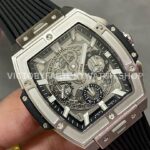 MS Factory Hublot Spirit of Big Bang 642.NX.0170.RX 42mm Titanium Rubber Strap Titanium Bezel Skeletonized Dial (1) MS Factory Hublot Spirit of Big Bang 642.NX.0170.RX 42mm Titanium Rubber Strap Titanium Bezel Skeletonized Dial