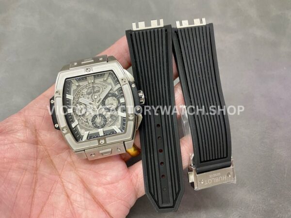 MS Factory Hublot Spirit of Big Bang 642.NX.0170.RX 42mm Titanium Rubber Strap Titanium Bezel Skeletonized Dial (2) MS Factory Hublot Spirit of Big Bang 642.NX.0170.RX 42mm Titanium Rubber Strap Titanium Bezel Skeletonized Dial