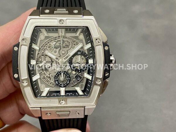 MS Factory Hublot Spirit of Big Bang 642.NX.0170.RX 42mm Titanium Rubber Strap Titanium Bezel Skeletonized Dial (4) MS Factory Hublot Spirit of Big Bang 642.NX.0170.RX 42mm replica watch