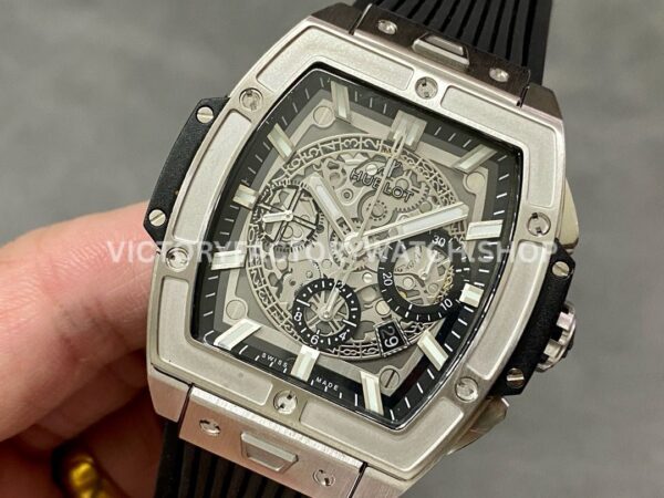 MS Factory Hublot Spirit of Big Bang 642.NX.0170.RX 42mm Titanium Rubber Strap Titanium Bezel Skeletonized Dial (6) MS Factory Hublot Spirit of Big Bang 642.NX.0170.RX 42mm Titanium Rubber Strap Titanium Bezel Skeletonized Dial