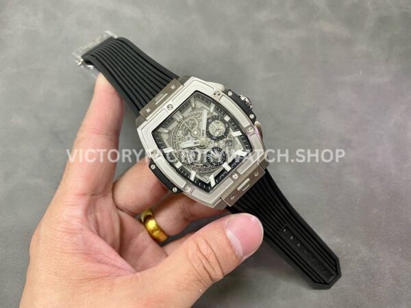 MS Factory Hublot Spirit of Big Bang 642.NX.0170.RX 42mm Titanium Rubber Strap Titanium Bezel Skeletonized Dial (7) MS Factory Hublot Spirit of Big Bang 642.NX.0170.RX 42mm Titanium Rubber Strap Titanium Bezel Skeletonized Dial