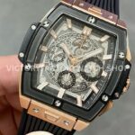 MS Factory Hublot Spirit of Big Bang 642.OM.0180.RX 42mm Rose Gold Rubber Strap Ceramic Bezel Skeletonized Dial (1) MS Factory Hublot Spirit of Big Bang 642.OM.0180.RX 42mm Rose Gold Rubber Strap Ceramic Bezel Skeletonized Dial