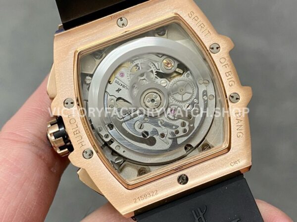 MS Factory Hublot Spirit of Big Bang 642.OM.0180.RX 42mm Rose Gold Rubber Strap Ceramic Bezel Skeletonized Dial (2) MS Factory Hublot Spirit of Big Bang 642.OM.0180.RX 42mm Rose Gold Rubber Strap Ceramic Bezel Skeletonized Dial