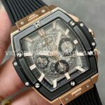 MS Factory Hublot Spirit of Big Bang 642.OM.0180.RX 42mm Rose Gold Rubber Strap Ceramic Bezel Skeletonized Dial (3) MS Factory Hublot Spirit of Big Bang 642.OM.0180.RX 42mm Rose Gold Rubber Strap Ceramic Bezel Skeletonized Dial