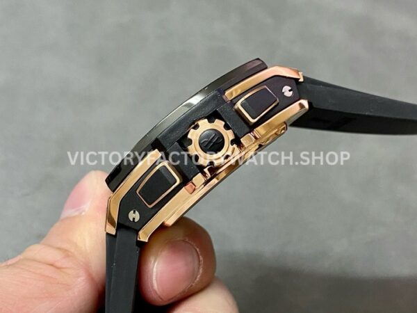 MS Factory Hublot Spirit of Big Bang 642.OM.0180.RX 42mm Rose Gold Rubber Strap Ceramic Bezel Skeletonized Dial (8) MS Factory Hublot Spirit of Big Bang 642.OM.0180.RX 42mm Rose Gold Rubber Strap Ceramic Bezel Skeletonized Dial