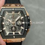 MS Factory Hublot Spirit of Big Bang 642.OM.0180.RX 42mm Rose Gold Rubber Strap Ceramic Bezel Skeletonized Dial (9) MS Factory Hublot Spirit of Big Bang 642.OM.0180.RX 42mm replica watch