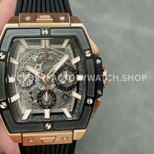 MS Factory Hublot Spirit of Big Bang 642.OM.0180.RX 42mm Rose Gold Rubber Strap Ceramic Bezel Skeletonized Dial (9) MS Factory Hublot Spirit of Big Bang 642.OM.0180.RX 42mm replica watch
