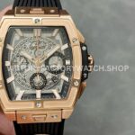 MS Factory Hublot Spirit of Big Bang 642.OX.0180.RX 42mm Rose Gold Rubber Strap Rose Gold Bezel Skeletonized Dial ( MS Factory Hublot Spirit of Big Bang 642.OX.0180.RX 42mm replica watch