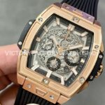 MS Factory Hublot Spirit of Big Bang 642.OX.0180.RX 42mm Rose Gold Rubber Strap Rose Gold Bezel Skeletonized Dial (1) MS Factory Hublot Spirit of Big Bang 642.OX.0180.RX 42mm Rose Gold Rubber Strap Rose Gold Bezel Skeletonized Dial