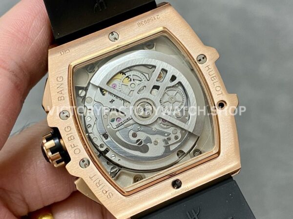 MS Factory Hublot Spirit of Big Bang 642.OX.0180.RX 42mm Rose Gold Rubber Strap Rose Gold Bezel Skeletonized Dial (1 (7) MS Factory Hublot Spirit of Big Bang 642.OX.0180.RX 42mm Rose Gold Rubber Strap Rose Gold Bezel Skeletonized Dial