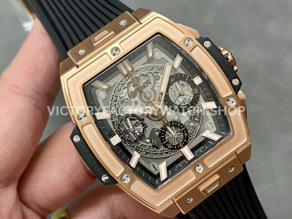 MS Factory Hublot Spirit of Big Bang 642.OX.0180.RX 42mm Rose Gold Rubber Strap Rose Gold Bezel Skeletonized Dial ( (3) MS Factory Hublot Spirit of Big Bang 642.OX.0180.RX 42mm Rose Gold Rubber Strap Rose Gold Bezel Skeletonized Dial