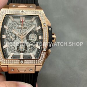 MS Factory Hublot Spirit of Big Bang 642.OX.0180.RX.1104 42mm Rose Gold Rubber Strap Diamond Bezel Skeletoniz ( (4) MS Factory Hublot Spirit of Big Bang 642.OX.0180.RX.1104 42mm replica watch