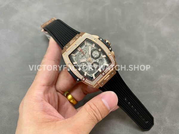 MS Factory Hublot Spirit of Big Bang 642.OX.0180.RX.1104 42mm Rose Gold Rubber Strap Diamond Bezel Skeletoniz ( (5) MS Factory Hublot Spirit of Big Bang 642.OX.0180.RX.1104 42mm Rose Gold Rubber Strap Diamond Bezel Skeletonized Dial