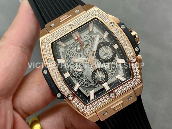 MS Factory Hublot Spirit of Big Bang 642.OX.0180.RX.1104 42mm Rose Gold Rubber Strap Diamond Bezel Skeletoniz ( (6) MS Factory Hublot Spirit of Big Bang 642.OX.0180.RX.1104 42mm Rose Gold Rubber Strap Diamond Bezel Skeletonized Dial