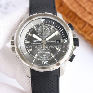 N1 Factory IWC Aquatimer Chronograph IW376803 44mm Steel Rubber Strap Black Dial (8) N1 Factory IWC Aquatimer Chronograph IW376803 black dial rubber strap