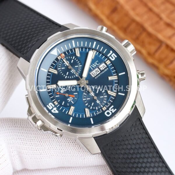 N1 Factory IWC Aquatimer Chronograph IW376805 44mm Steel Rubber Strap Blue Dial (6) N1 Factory IWC Aquatimer Chronograph IW376805 44mm Steel Rubber Strap Blue Dial