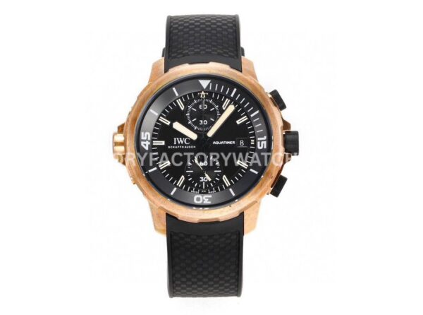 N1 Factory IWC Aquatimer Chronograph IW379503 44mm Bronze Rubber Strap Black Dial (6) N1 Factory IWC Aquatimer Chronograph IW379503 bronze black dial rubber strap
