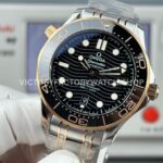 OR Factory Omega Seamaster Diver 300M 210.20.42.20.01.001 42mm Half Rose Gold Black Dial