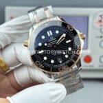 OR Factory Omega Seamaster Diver 300M 210.20.42.20.01.001 42mm Half Rose Gold Black Dial
