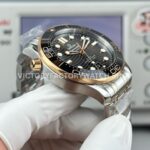 OR Factory Omega Seamaster Diver 300M 210.20.42.20.01.001 42mm Half Rose Gold Black Dial