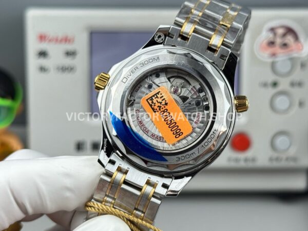 OR Factory Omega Seamaster Diver 300M 210.20.42.20.01.002 42mm Half Yellow Gold Black Dial