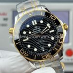 OR Factory Omega Seamaster Diver 300M 210.20.42.20.01.002 42mm Half Yellow Gold Black Dial